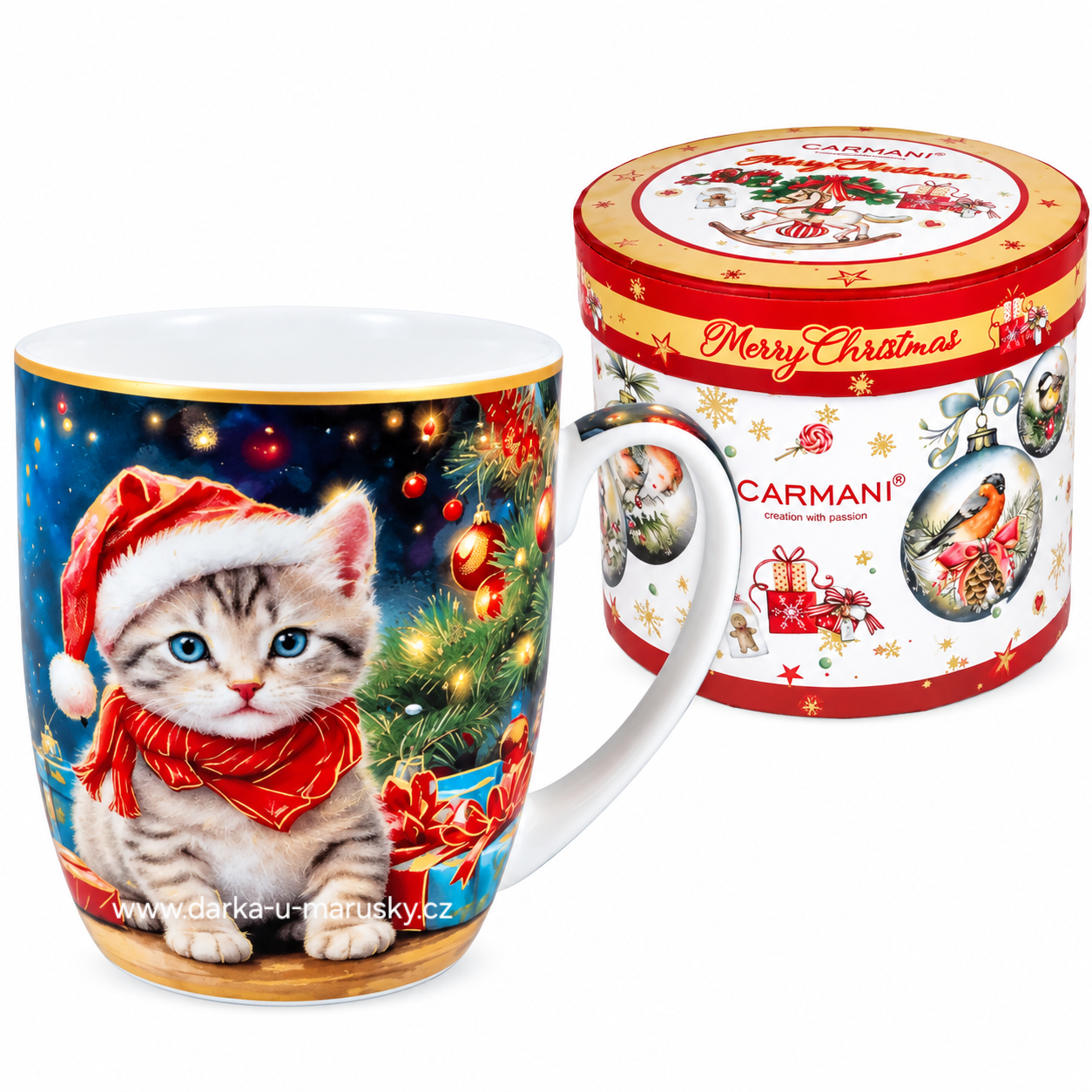 Hrnek 380 ml - Christmas kitten